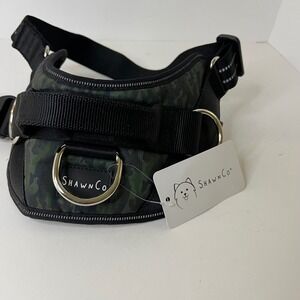 ShawnCo Essential Harness Medium Green‎ Camo Reflective No Pull Dog Vest New